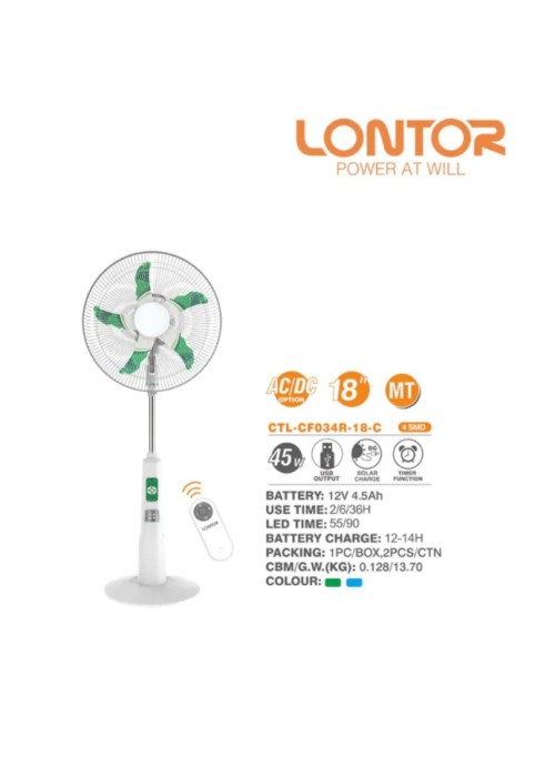 LONTOR FAN (CTL-CF034R-18-C)